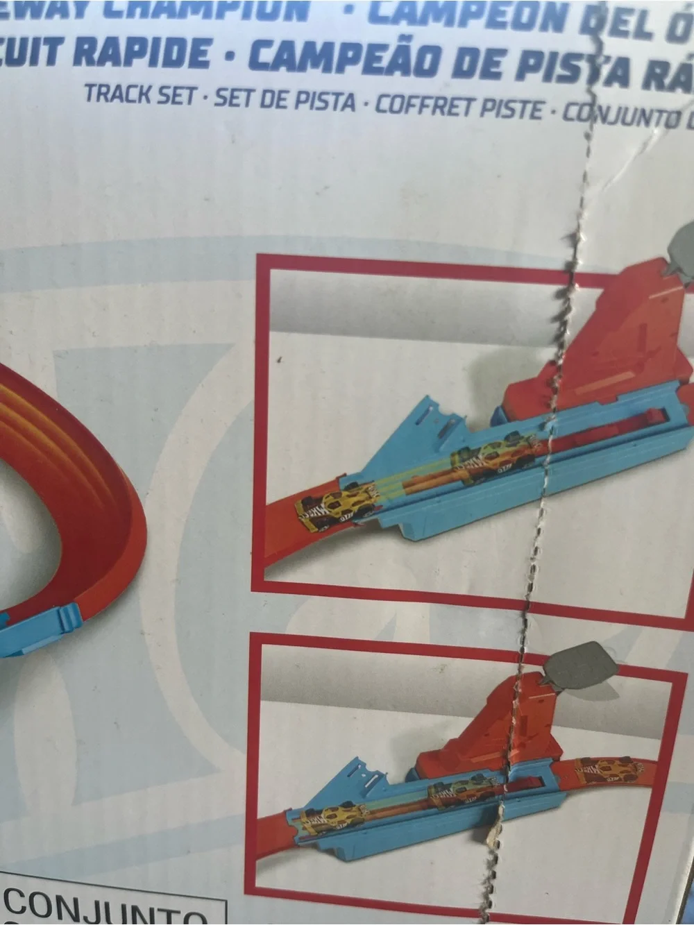 Hot Wheels Toy Car Track Set, Rapid Raceway Champion One Hot Wheel Car Included